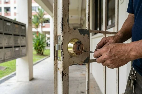 Door Lock Repair & Replacement work example 2