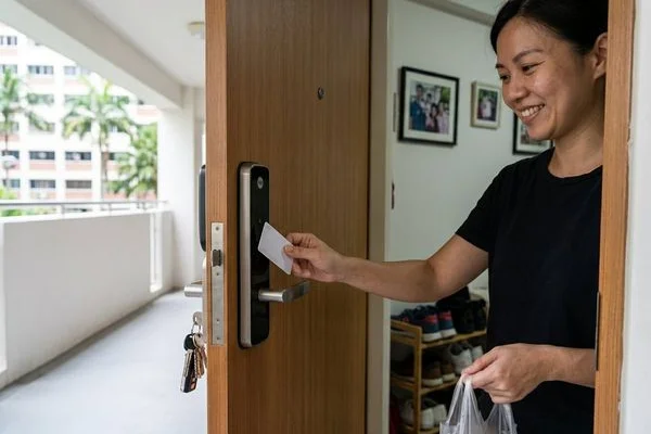 Digital Lock Installation work example 2